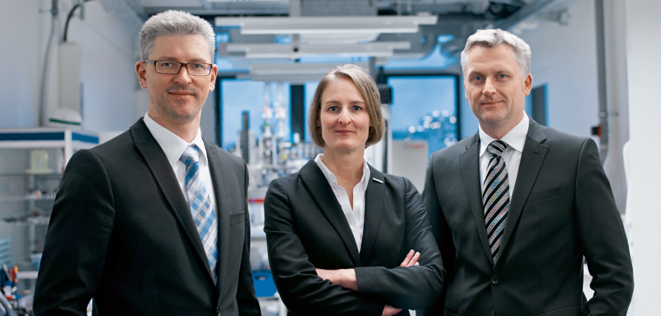 Für Bosch im Einsatz: Dr. Thomas Frese (links), Dr. Bianka Paul und Dr. Markus Jandke. (Foto)
