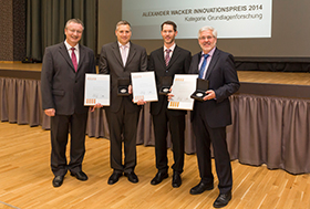 Die Gewinner des Alexander Wacker Innovationspreises 2014 (Foto)