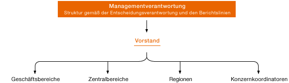 Konzernstruktur aus der Perspektive der Managementverantwortung (Grafik)